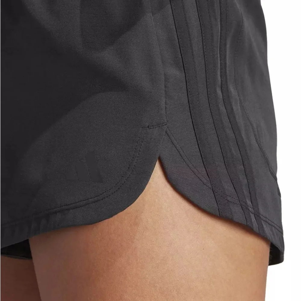 adidas Women's Pacer Training 3-Stripes Woven High-Rise 3" Shorts - Picture 8 of 10